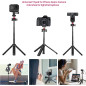 ULANZI MT-16 Trépied Mini Extensible 4 Niveaux Tête Rotative 360° Léger pour Appareil Photo et Webcam