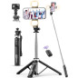 53 Extendable Selfie Stick Tripod with Light, Remote & Phone Clip, Portable for iPhone 15/14/13 & Android 53 Extendable Selfie Stick Tripod with Light, Remote & Phone Clip, Portable for iPhone 15/14/13 & Android