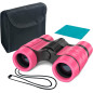 ESSENSON Jumelles pour Enfants 3-12 ans, Jouet d'Observation Extérieur Rose, Cadeau Anniversaire ESSENSON Jumelles pour Enfants 3-12 ans, Jouet d'Observation Extérieur Rose, Cadeau Anniversaire