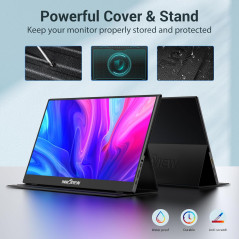 InnoView Écran Portable 15.6 FHD USB-C HDMI avec Haut-Parleur