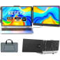 KEFEYA 14 FHD IPS Laptop Screen Extender Dual Monitor for 13-17 Laptops with USB-C & HDMI, Plug n Play