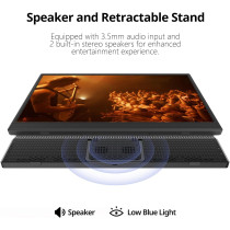 15.6 Portable 1080P USB-C HDMI Ultra-Slim Monitor for Gaming & Travel