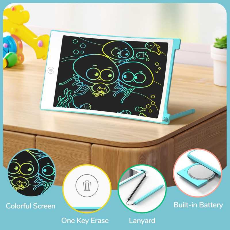 Tablette d'Écriture TECJOE 8.5 Colorée pour Enfants