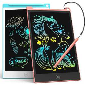 TECJOE 8.5 LCD Writing Tablet Colorful Doodle Board for Kids Toddlers Christmas Birthday Gift