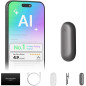 Plaud NotePin Enregistreur Vocal AI, Contrôle App, 64GB, Transcription & Synthèse, 112 Langues, Gris Cosmiques Plaud NotePin Enregistreur Vocal AI, Contrôle App, 64GB, Transcription & Synthèse, 112 Langues, Gris Cosmiques