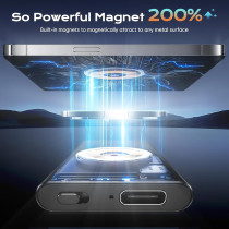 Magnetic Voice Activated Recorder 64GB, 7000Hrs, DSP 5.0 AI Noise Cancellation, Portable Playback Device