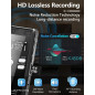 64GB Digital Voice Recorder with Playback, 4552H Audio, 3072Kbps HD Dual MIC, A-B Repeat, MP3 Player, TF Card Included 64GB Digital Voice Recorder with Playback, 4552H Audio, 3072Kbps HD Dual MIC, A-B Repeat, MP3 Player, TF Card Included