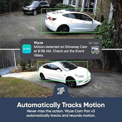 WYZE Cam Pan v3 2-Pack | 1080p Wi-Fi Smart Security Camera, IP65
