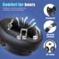 BERIBES Bluetooth Over-Ear Headphones, 65H Playtime, 6 EQ Modes, Foldable, HiFi Stereo, Mic, Deep Bass