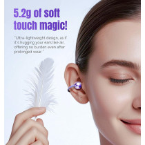 Écouteurs King Lucky Bluetooth 6.0 Sans Fil, IPX5, 50H, Violet
