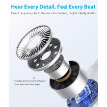 Ultra Open Ear Ergonomic Clip-On Waterproof Earbuds for Sports & Fitness