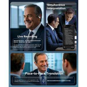 AI 144-Language Translation Earbuds – Real-Time Translator for Travel & Learning