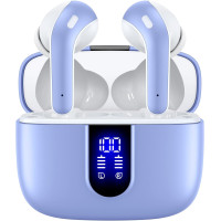 TAGRY Écouteurs Bluetooth Sans Fil 60H IPX5 avec Charge Sans Fil