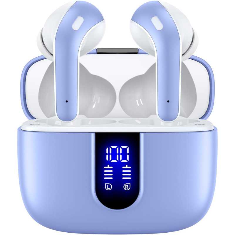 TAGRY True Wireless Bluetooth Earbuds 60H Playtime IPX5 Waterproof Case