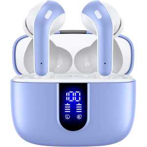 TAGRY Écouteurs Bluetooth Sans Fil 60H IPX5 avec Charge Sans Fil