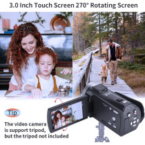 ORDRO HDV-V12 HD 1080P Camcorder with Night Vision & 16GB Memory Card