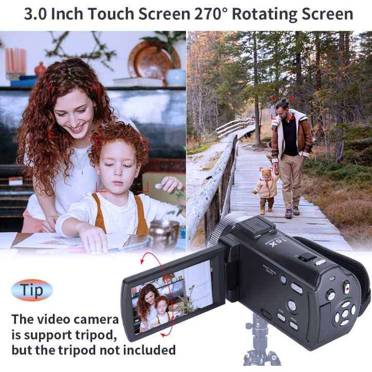 ORDRO HDV-V12 HD 1080P Camcorder with Infrared Night Vision, 16GB Memory Card & 2 Batteries ORDRO HDV-V12 HD 1080P Camcorder with Infrared Night Vision, 16GB Memory Card & 2 Batteries