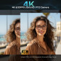 TONGVEO 4K PTZ Conference Camera System with AI Auto-Tracking, 20x Zoom, USB3.0, HDMI, LAN & Bluetooth Speakerphone
