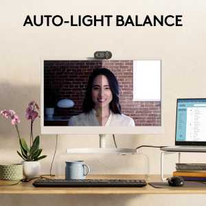 Logitech Brio 101 Full HD Webcam 1080p - Built-in Mic, Works with Zoom & More
