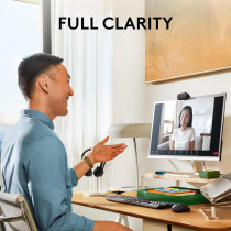 Logitech Brio 101 Full HD Webcam 1080p - Built-in Mic, Works with Zoom & More