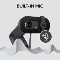 Logitech Brio 101 Full HD Webcam 1080p - Built-in Mic, Works with Zoom & More