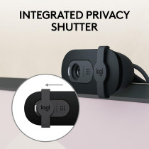 Logitech Brio 101 Full HD Webcam 1080p - Built-in Mic, Works with Zoom & More