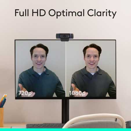 Logitech C920x HD Pro Webcam - Full HD 1080p, Clear Audio & Light Correction