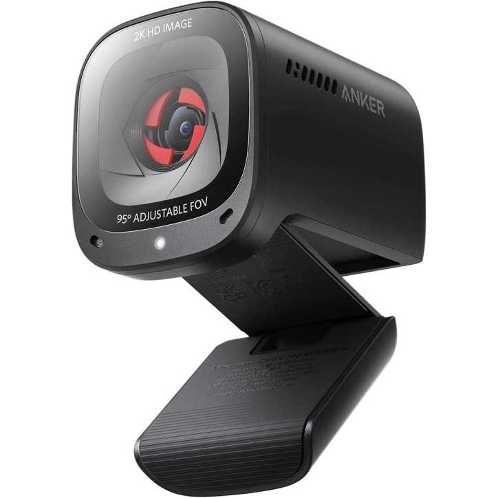 Anker PowerConf C200 2K Webcam with AI Noise-Canceling Mics, Low-Light Correction, Privacy Cover, Adjustable FOV Anker PowerConf C200 2K Webcam with AI Noise-Canceling Mics, Low-Light Correction, Privacy Cover, Adjustable FOV