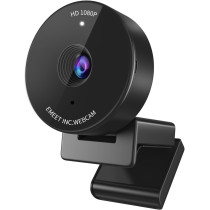 EMEET 1080P Webcam with Mic, Privacy Cover & Auto Light Correction
