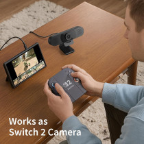 Webcam EMEET 1080P 2025 avec Microphone & USB Type-C