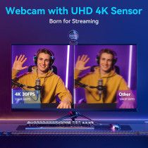 EMEET S600 Webcam 4K Sony, Autofocus, Micro 2, 1080P@60FPS