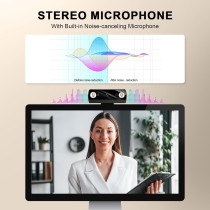 Full HD 1080P Webcam for PC/Mac – Video Calls on Skype, Zoom & More