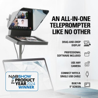 Elgato Prompter: Built-In Screen Teleprompter for YouTube, Zoom & More