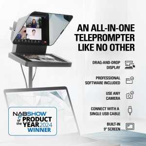 Elgato Prompter: Built-In Screen Teleprompter for YouTube, Zoom & More