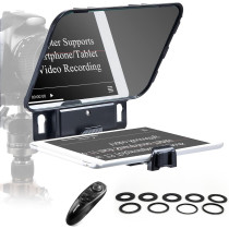 Desview T3 Teleprompter 8 avec Télécommande pour iPad/Smartphone