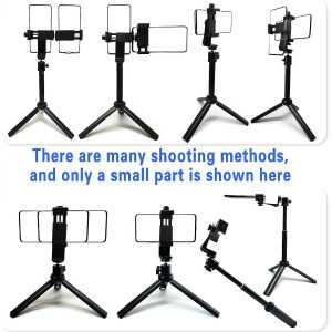 Neewer 20 Desk Teleprompter Kit for iPhone & Android with Double Phone Holder, Collapsible & Portable Design