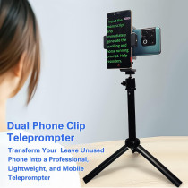 Neewer 20 Desk Teleprompter Kit for iPhone & Android with Double Holder