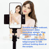 Teleprompteur iPhone & Android 20 avec Support Double - Neewer