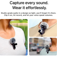 Mini Mic Pro - Wireless Lavalier Mic for iPhone, Android & USB-C Recording