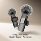 Mini Mic Pro (Latest) - Wireless Lavalier Microphone for iPhone, iPad, Android with USB-C, Crystal Clear Audio Mini Mic Pro (Latest) - Wireless Lavalier Microphone for iPhone, iPad, Android with USB-C, Crystal Clear Audio