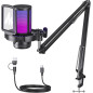 Microphone Gaming USB MAONO DGM20S avec réduction de bruit, mute, gain, monitoring, bras articulé. Microphone Gaming USB MAONO DGM20S avec réduction de bruit, mute, gain, monitoring, bras articulé.