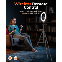 Anneau Lumineux 10'' Sensyne avec trépied extensible 50''