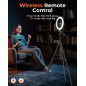 Sensyne 10 LED Ring Light with 50 Tripod & Phone Holder for Live Stream, Makeup, YouTube, TikTok - All Phones Compatible Sensyne 10 LED Ring Light with 50 Tripod & Phone Holder for Live Stream, Makeup, YouTube, TikTok - All Phones Compatible