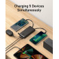 VEEKTOMX 10000mAh Portable Charger with Built-in Cables, Fast Charge USB-C Power Bank for iPhone & Android
