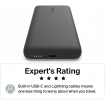 Chargeur Portable Belkin 10,000mAh 23W avec Câbles Intégrés