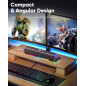 LENRUE G11 Haut-Parleurs PC avec Touch Lights, Son Clair, USB C/USB pour Ordinateur Bureau & Portable