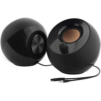 Creative Pebble 2.0 USB Desktop Speakers with Far-Field Drivers & Passive Radiators for PC/Laptop (Black)