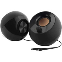 Creative Pebble 2.0 USB Desktop Speakers with Far-Field Drivers & Passive Radiators for PC/Laptop (Black)