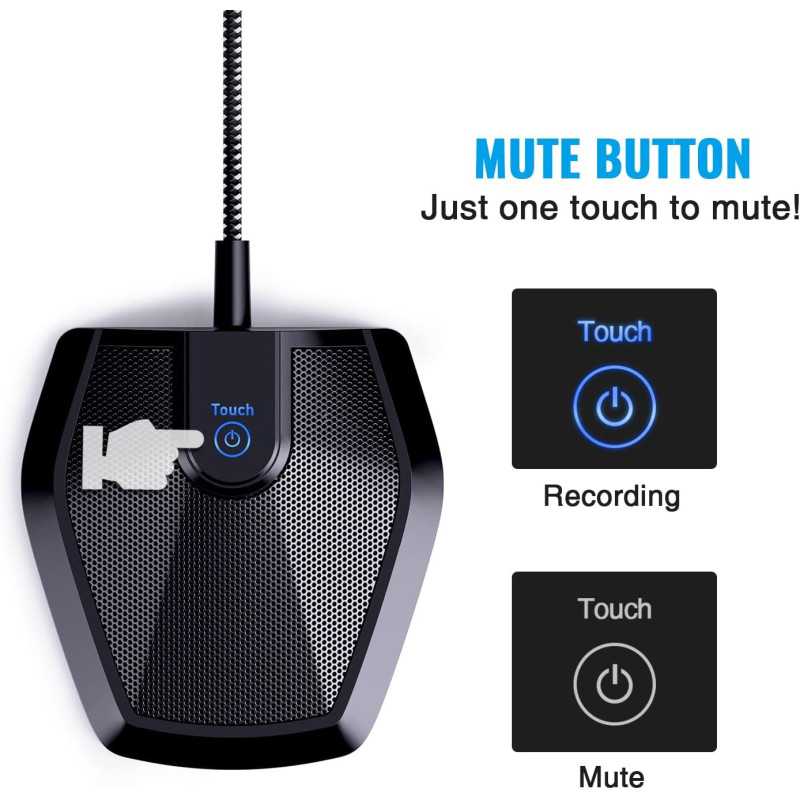 TONOR G11 USB Conference Microphone – Omnidirectional, Plug & Play