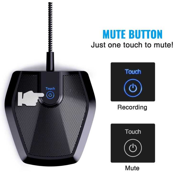 TONOR G11 Conference USB Microphone, Omnidirectional Condenser Mic for Video Calls, Recording, Plug & Play TONOR G11 Conference USB Microphone, Omnidirectional Condenser Mic for Video Calls, Recording, Plug & Play